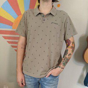 Mens Columbia Sportswear Polo Shirt XL